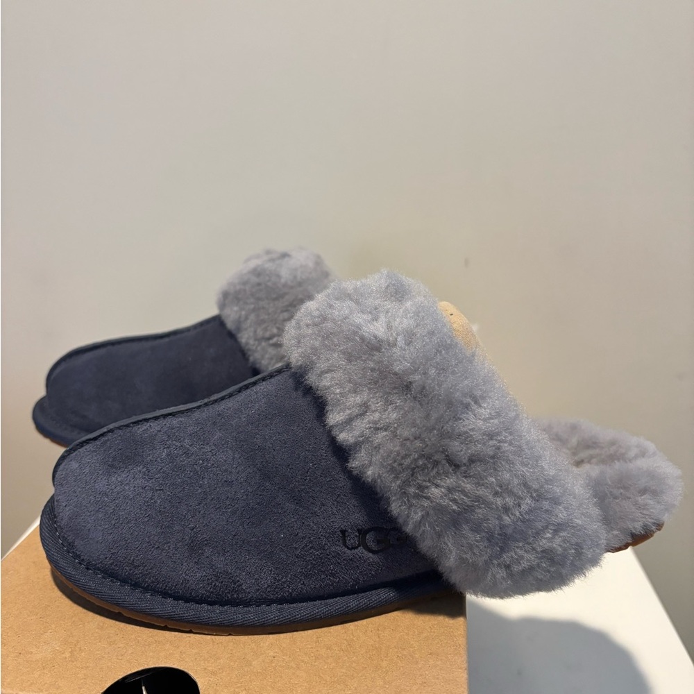 NEW UGG Women’s Scuffette II Evening Blue Lighthouse Color Suede NEW THIS SEASON